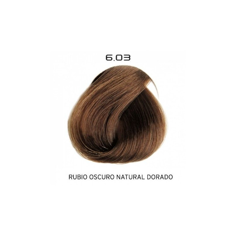 6.03 Rubio Oscuro Natural Dorado | Color radiante y de duración. Protector capilar. Duración en los lavados.