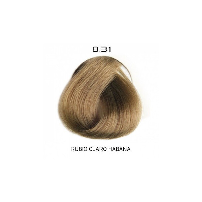 8.31 Rubio Claro Dorado Ceniza | Color radiante y de duración. Protector capilar. Duración en los lavados.