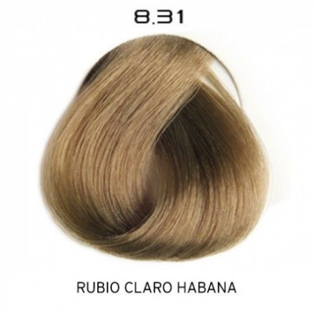 8.31 Rubio Claro Dorado Ceniza | Color radiante y de duración. Protector capilar. Duración en los lavados.