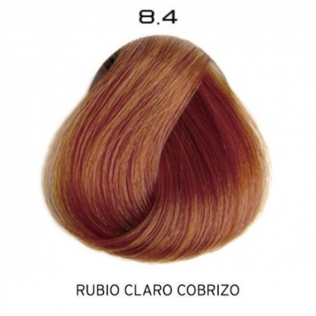 8.4 Rubio Claro Cobrizo | Color radiante y de duración. Protector capilar. Duración en los lavados.