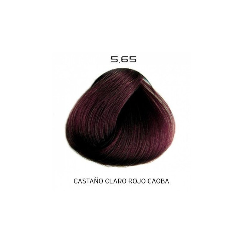 5.65 Castaño Claro Rojo Caoba | Color radiante y de duración. Protector capilar. Duración en los lavados.