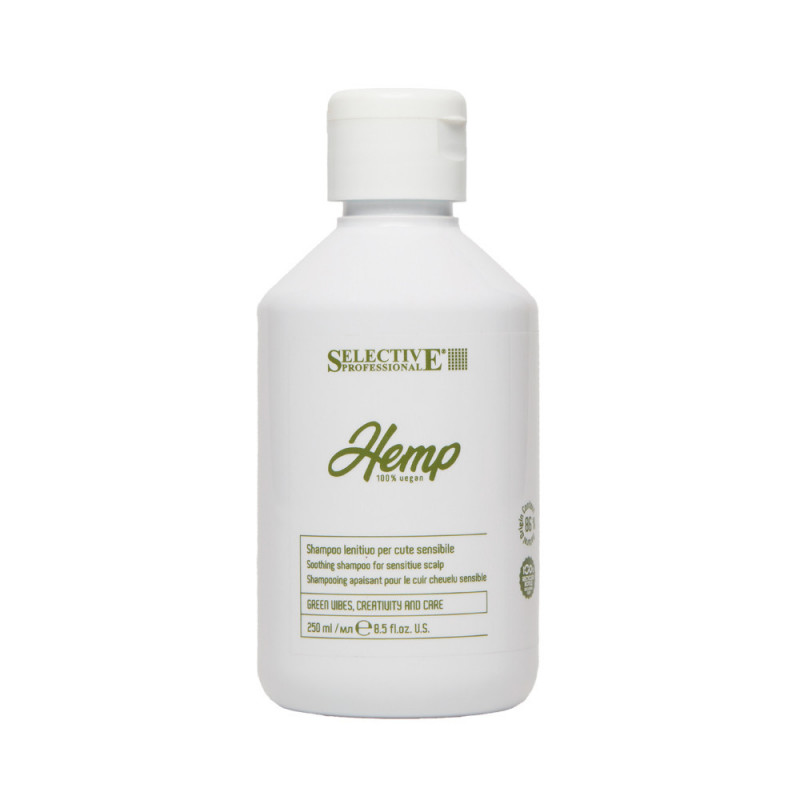 Hemp Lenitive Champú | Aceite cáñamo, purifica, reduce la picazón y fortalece el cabello.