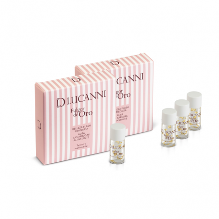 Fulgor Oro | Belleza instantania y maquillaje perfecto. Efecto flash acción tensor. Suaviza líneas de expresión al instante.